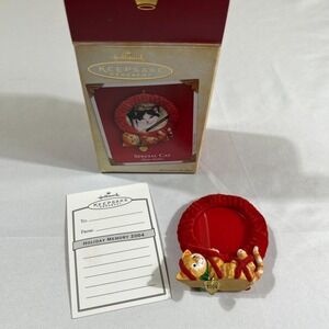 Hallmark Keepsake Special Cat Photo Holder Ornament 2004 Orange Tabby Kitten